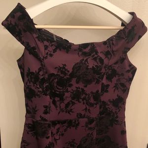 Mini velvet dress
